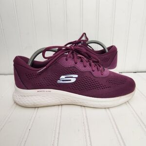 Skechers Womens Size 10 Purple Skech Lite Pro Lace Up Running Sneakers 149991